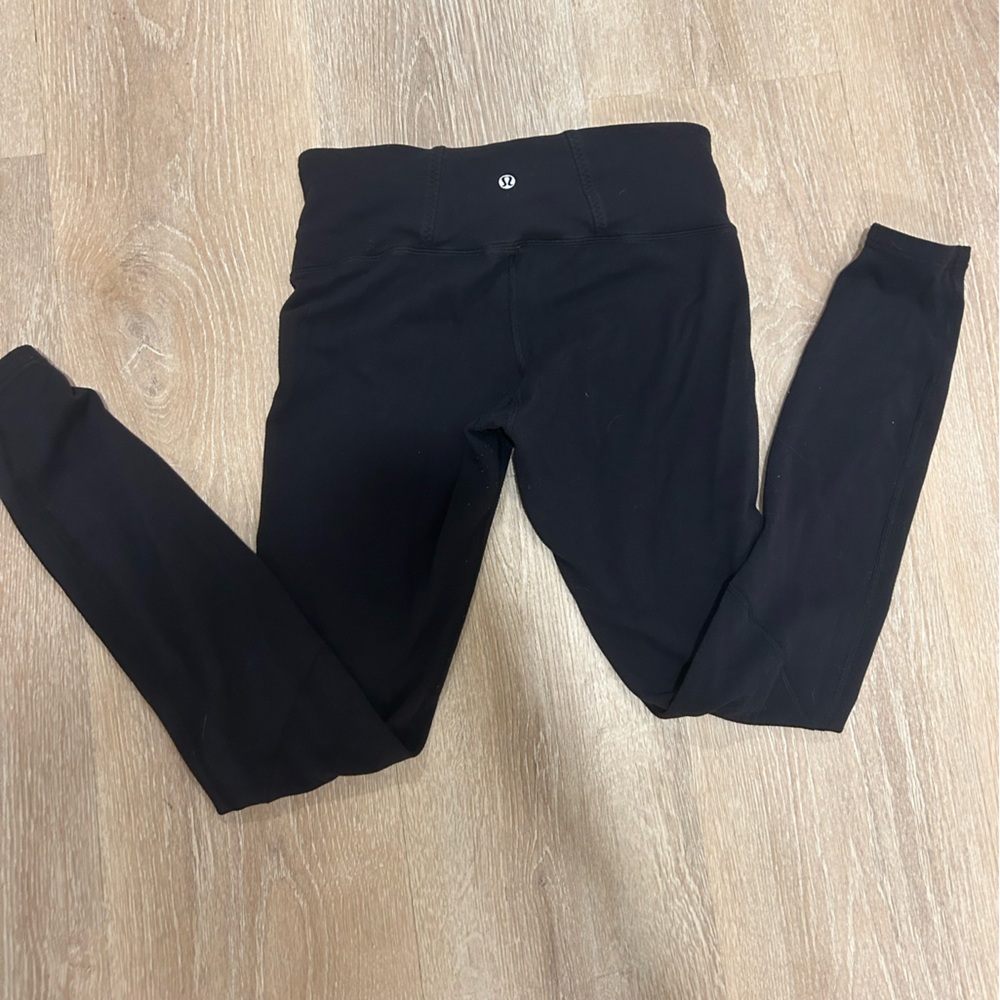 Lululemon Reversible Black Fleece Leggings